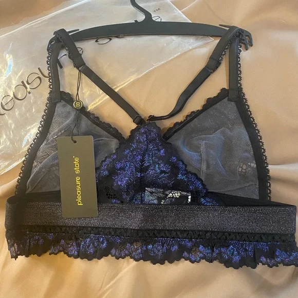 Pleasure State Miko Miyuki Soft Cup Bra Black Aurora - Picture 12 of 13